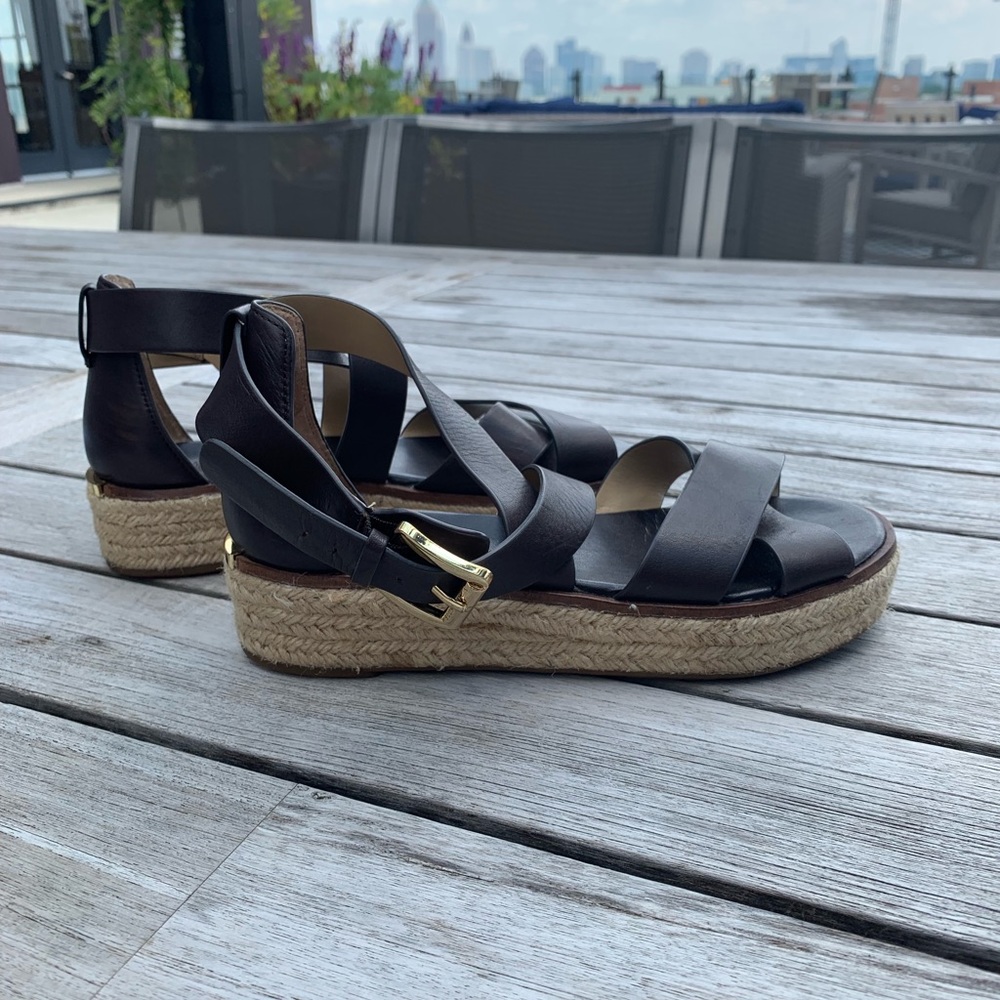 Michael Kors platform wrap sandals!